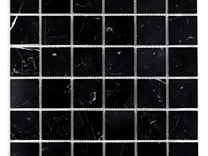 Negro Marquina Marble Square 2 X 2 Polished or Honed
